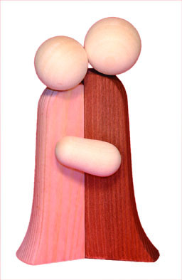 Ulmik - Figur -Familie- gebeizt