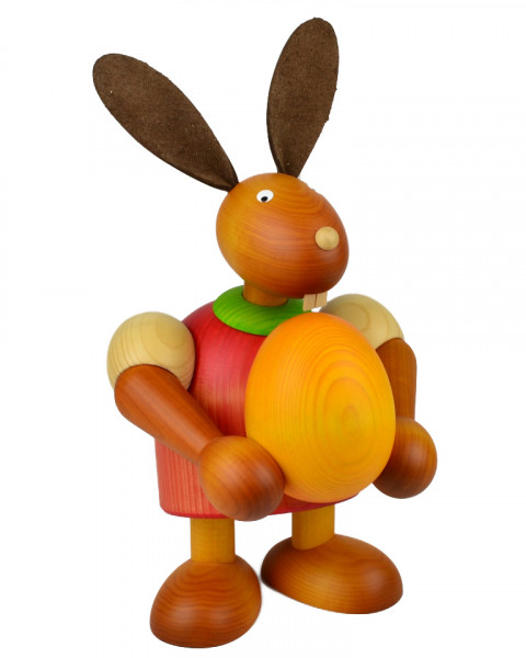 Drechslerei Martin - Hase mit Ei rot, groß maxi