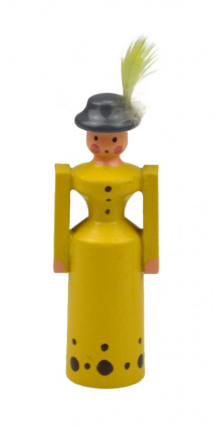 Wolfgang Braun - Miniatur Dockenfigur gelb
