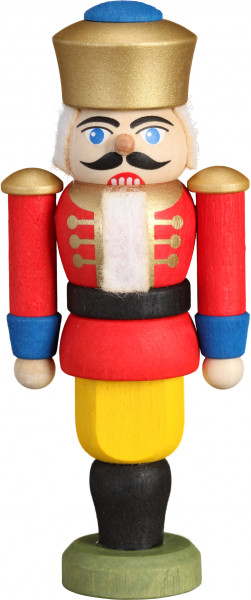 Seiffener Volkskunst eG - Nussknacker Behang König rot 9 cm