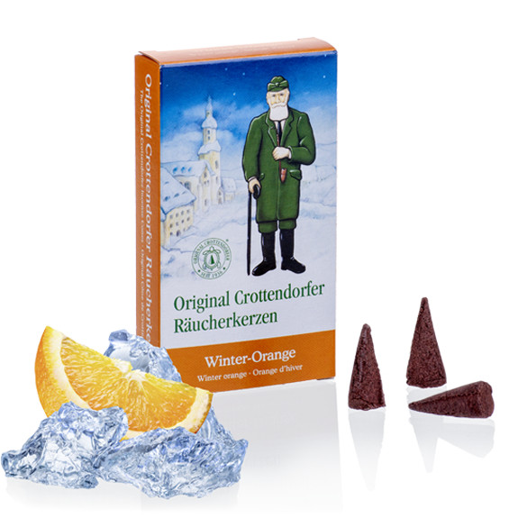 Crottendorfer Räucherkerzen - Winterorange