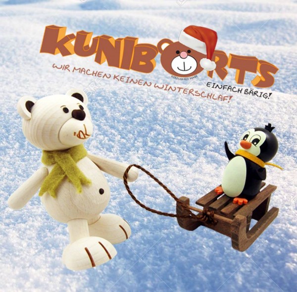 Eisbär Kunibärt mit On Tour mit Pinguin &quot;Pitsch&quot;