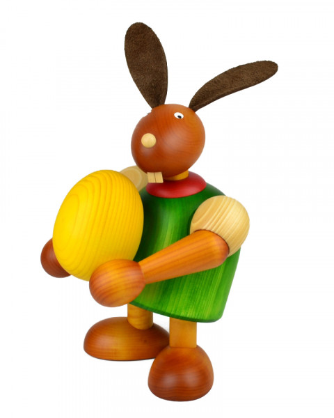 Drechslerei Martin - Hase mit Ei grün, groß maxi