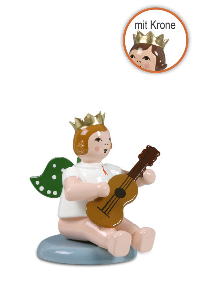 Ellmann - Engel flach sitzend mit Gitarre mit Krone