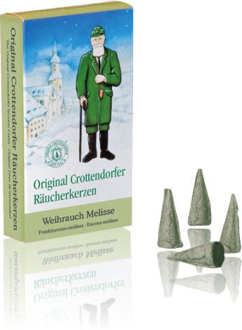 Crottendorfer Räucherkerzen - Weihrauch Melisse 100 Pack. 10,5 cm
