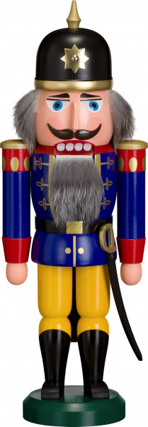 Seiffener Volkskunst eG - Nussknacker Soldat blau 37 cm