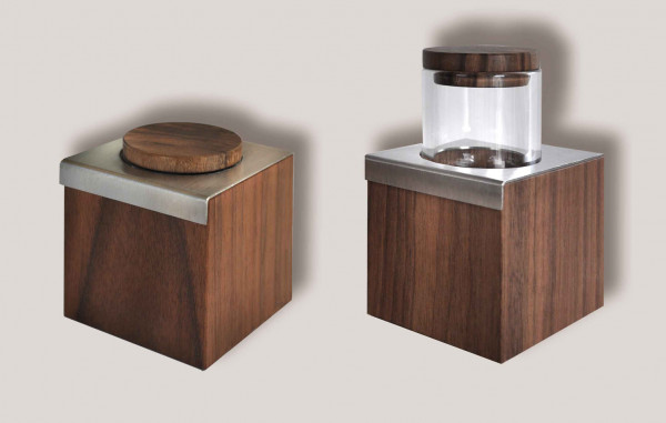 Rauta Edition FG - Dekorationswürfel - Leuchter mit Glas und Deckel