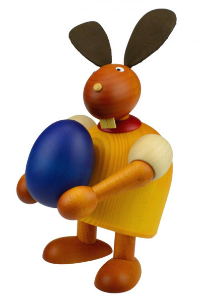Drechslerei Martin - Hase mit Ei gelb, groß maxi