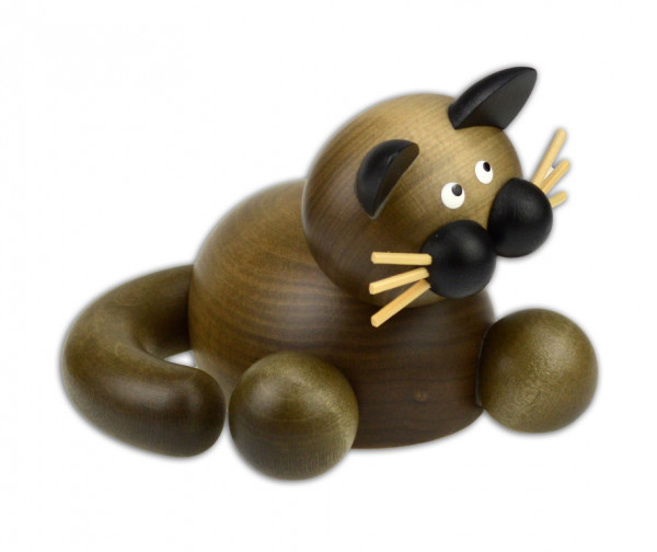 Drechslerei Martin - Schmusekater Karli, groß 10 cm