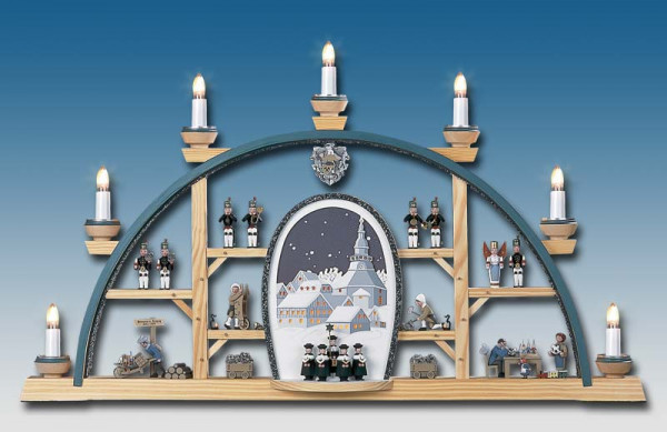 Klaus Kolbe - Schwibbogen Seiffener Kirche Hiemann