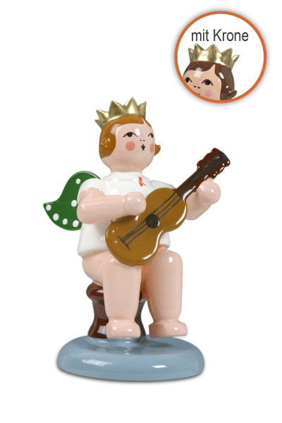 Ellmann - Engel sitzend mit Gitarre mit Krone