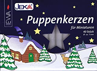Puppenkerzen weiß Ø 10 mm, 20 Stück/Schachtel