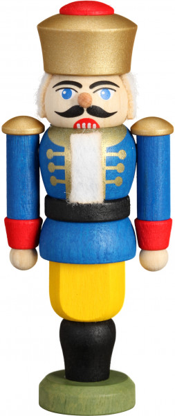 Seiffener Volkskunst eG - Nussknacker Behang König blau 9 cm