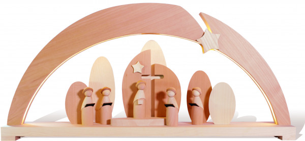 Rauta Edition FG - LED-Schwibbogen mit Kurrende und Kirche
