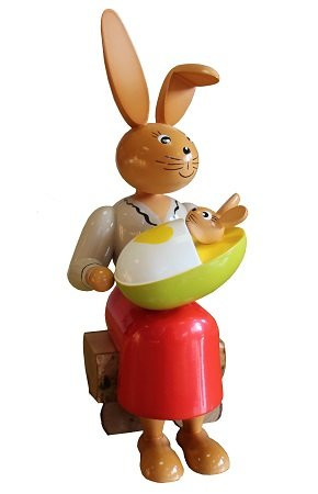 Gahlenz - Osterhäsin mit Kind, 22 cm