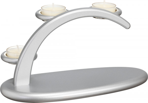 Seiffener Volkskunst eG - Leuchterbogen, silberfarben zum selbst Dekorieren