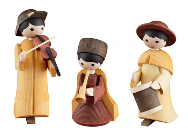 Ulmik - Musikanten 3-teilig gebeizt 13cm *