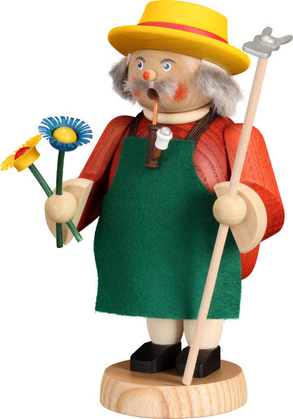 Seiffener Volkskunst eG - Räuchermännchen Gärtner 18 cm