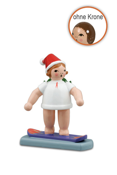 Ellmann - Weihnachtsengel auf Snowboard ohne Krone