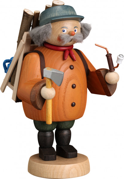 Seiffener Volkskunst eG - Räuchermännchen Waldarbeiter 18 cm
