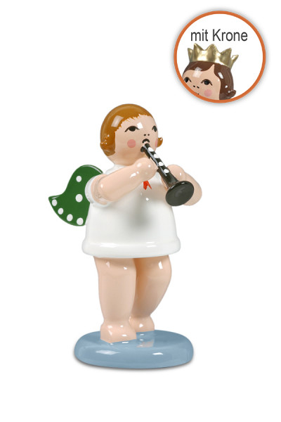 Ellmann - Engel mit Flöte mit Krone
