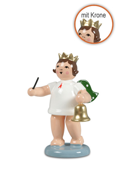 Ellmann - Adventengel mit Glocke mit Krone