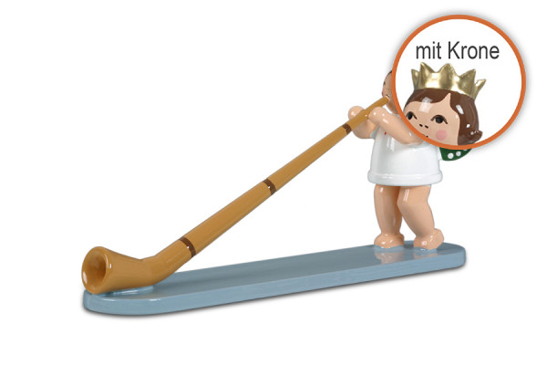 Ellmann - Engel mit Alphorn mit Krone