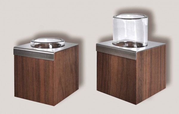 Rauta Edition FG - Dekorationswürfel - Leuchter mit Glas