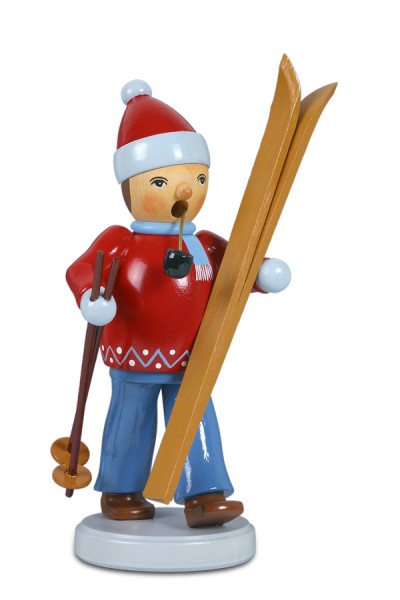 Ellmann - Räuchermann Skifahrer, h = 16 cm